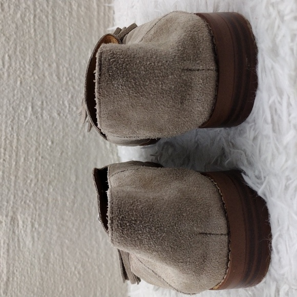 Franco Sarto Hadden Tan Suede Leather Almond Toe Low Heel Slip On Loafer Shoe - Picture 5 of 16